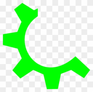 This Free Clip Arts Design Of Green Gear Multimedia - Png Download