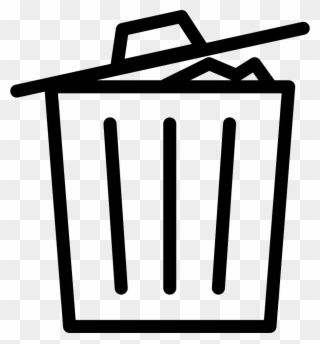 Thin Recycle Bin Delete Garbage Full Comments Clipart