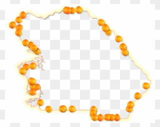 A Map Of Citrus With A Yellow-orange Glow Border And Clipart