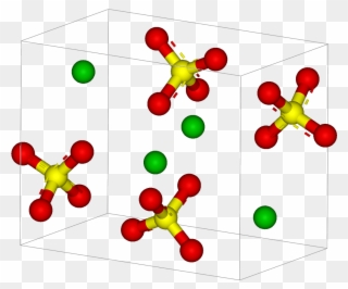 Barite Unit Cell 3d Balls Clipart