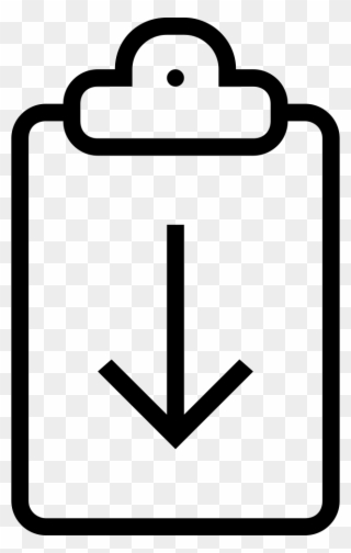 Clipboard Download Outlined Interface Symbol Comments - Png Download