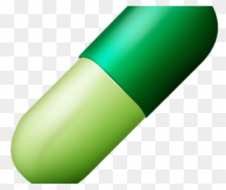 Pills Clipart Green Capsule - Png Download