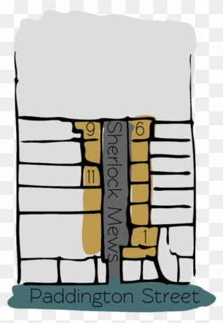 Sherlock Mews Is A Cobbled Cul De Sac Off Paddington Clipart