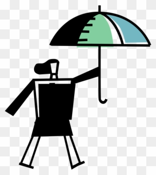Vector Illustration Of Umbrella Or Parasol Provides Clipart