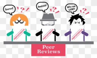 Editor Of Scholarly Journal Talks Peer Review Process Clipart