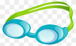 Cat Eye Sunglasses Clipart - Clipart Of Swimming Gear - Png Download