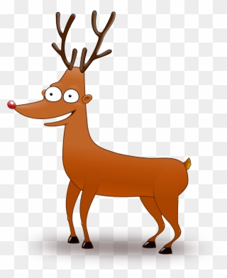 Reindeer With Big Eyes - Custom Funny Deer Mugs Clipart