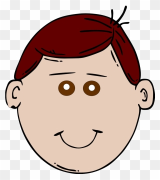 Jpg Royalty Free Stock Boy Eyes Clip Art - Cartoon With Brown Hair And Brown Eyes - Png Download