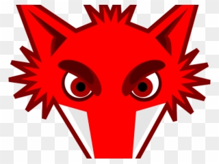 Red Eyes Clipart Transparent - Fox Face Shower Curtain - Png Download