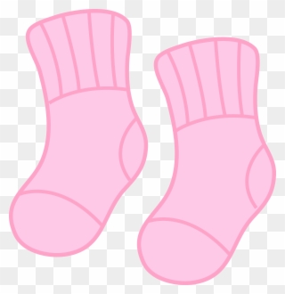 Shop Best Sellers 8a68a 6cd77 Baby Girl Clipart Shower - Baby Socks Clip Art - Png Download