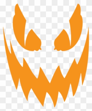 Scary Clipart Easy - Jack O Lantern Face Png Transparent Png