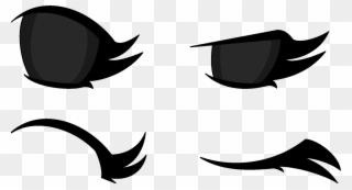Anime Eye Assets By Coulden2017dx - Anime Eyes Closed Png Clipart