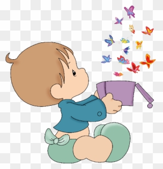 Cute Baby Girl Clip Art Cliparts - Cute Cute Boy Cartoon - Png Download
