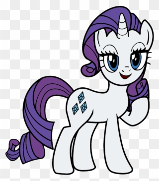 My Little Pony Friendship Is Magic Clip Art - My Little Pony Rarity Clipart - Png Download