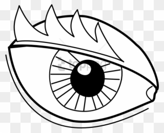 Clip Arts Related To - Easy Drawing For A Dragons Eye - Png Download