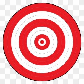 All Red Bullseye Target - Nollans Bricka Industriell Ekonomi Clipart