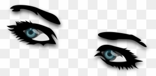 Angry Eyebrows Cliparts - Great Gatsby Eyes Transparent - Png Download