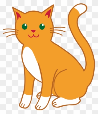 Cats Cartoon Images - Orange Cat Clip Art - Png Download