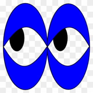 Eyes Looking Strangely To The Left Vector Clip Art - Eye - Png Download