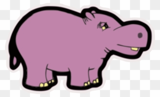 Pony Hippopotamus Computer Icons Download Animal - Purple Hippo Shower Curtain Clipart