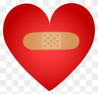Bandaid Healing Heart With Band Aid Free Clip Art - Healing Clipart - Png Download