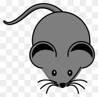 Cute Mouse Clipart - Grey Mouse Clipart - Png Download
