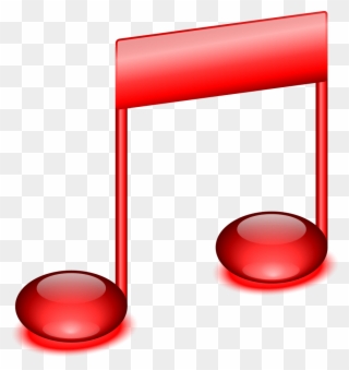 Note Music Clip Art Download - Red Music Note Clip Art - Png Download