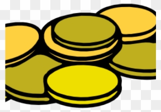 Coin Clipart Yellow - Clip Art Coins - Png Download