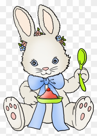 Cute Easter Chicken With Greeting - Baby Bunnythese Cute Animals Can ́t Wait To Meet You! Clipart
