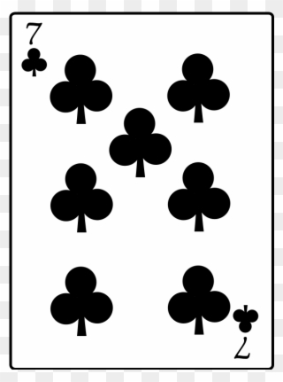 7 Of Clubs - 7 Of Spades Bicycle Clipart