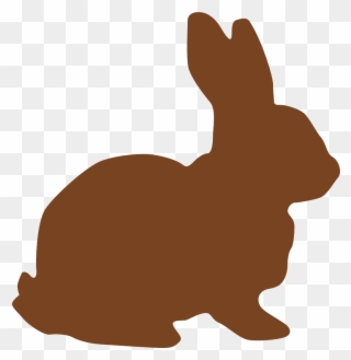 Clip Royalty Free Stock Easter Clip Art At - Brown Rabbit Silhouette - Png Download