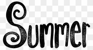Top 90 Summer Clip Art - Black And White Summer Clipart Graphic - Png Download