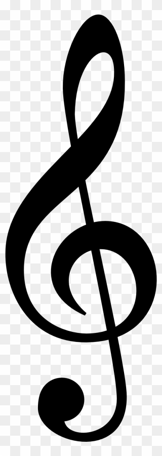 Black And White Free Music Note Vector - Imagen De Una Nota Musical Clipart