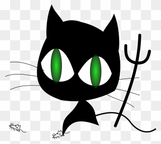 Cat Black Evil - Wicked Cat Clipart
