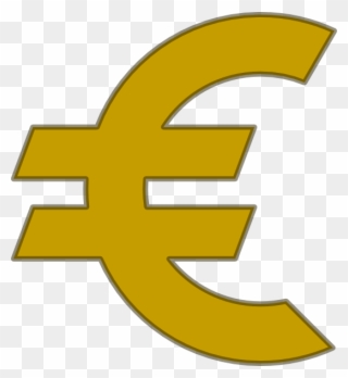 Euro Clipart 1 Euro Coin Clip Art - Clipart Euro - Png Download
