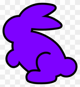Purple Bunny Clip Art At Clkercom Vector Online Royalty - Purple Bunny Clipart - Png Download