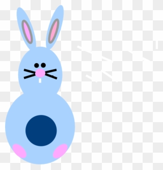 Pink Bunny Svg Clip Arts 570 X 596 Px - Png Download