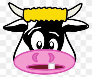 Free To Use Public Domain Cow Clip Art - Funny Cartoon Cow Faces - Png Download