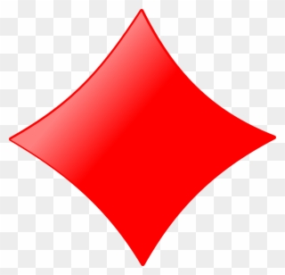 Diamond Clip Art - Red Flag - Png Download