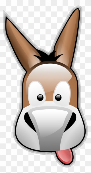 Onlinelabels Clip Art - Donkey Logo - Png Download