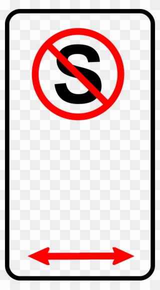 Sign No Parking Zone 9189 - Blank No Parking Sign Clipart