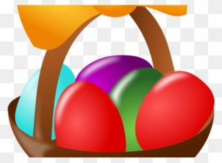 Free Easter Basket, Download Free Clip Art, Free Clip - Easter Egg Basket Clip Art - Png Download