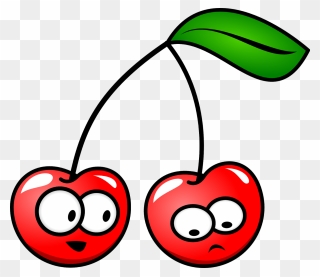 Cherry Clip Art - Cartoon Cherries With Faces - Png Download