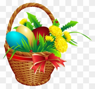 Easter Clip Art, Easter Pictures, Le Temps Qui Passe, - Easter Basket Png Transparent Png