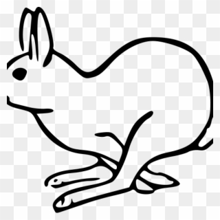 Bunny Clipart Black And White Bunny Clipart Black And - Rabbit Clip Art - Png Download