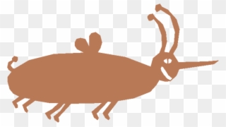 Domestic Rabbit Hare Sachsenhausen Cartoon Deer - Clip Art - Png Download