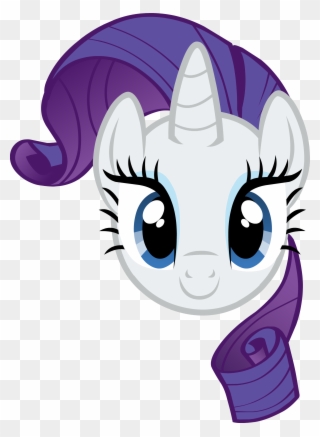 Pony Clipart Mlp Rarity - My Little Pony Rarity Head - Png Download
