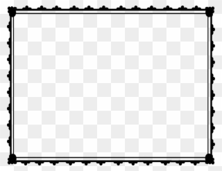 Certificate Border Clipart Free Clipart - Border Page Black & White - Png Download
