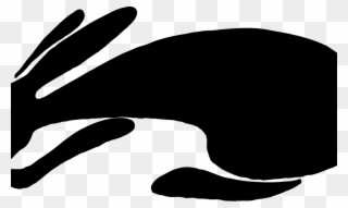 Hare Silhouette European Rabbit Animal - Rabbit Clip Art - Png Download