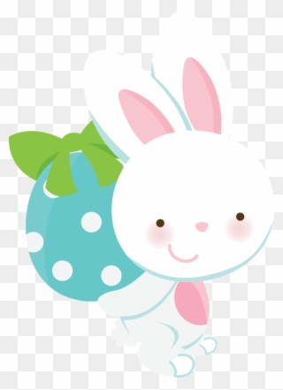 Happy Easterbunniesclip Artfree - Minus Coelhinho Da Pascoa - Png Download